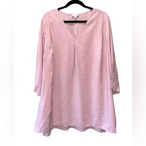 Women's J.Jill Soft Pink Tunic Blouse Size 2X Like New